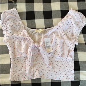 Pac Sun pink floral print top